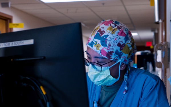 U.S. Army medical staff assists Beaumont Hospital, Dearborn.