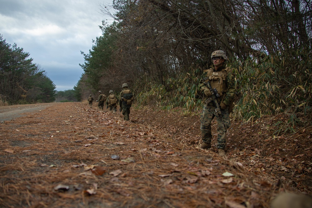 RD21 Marines patrol to contact