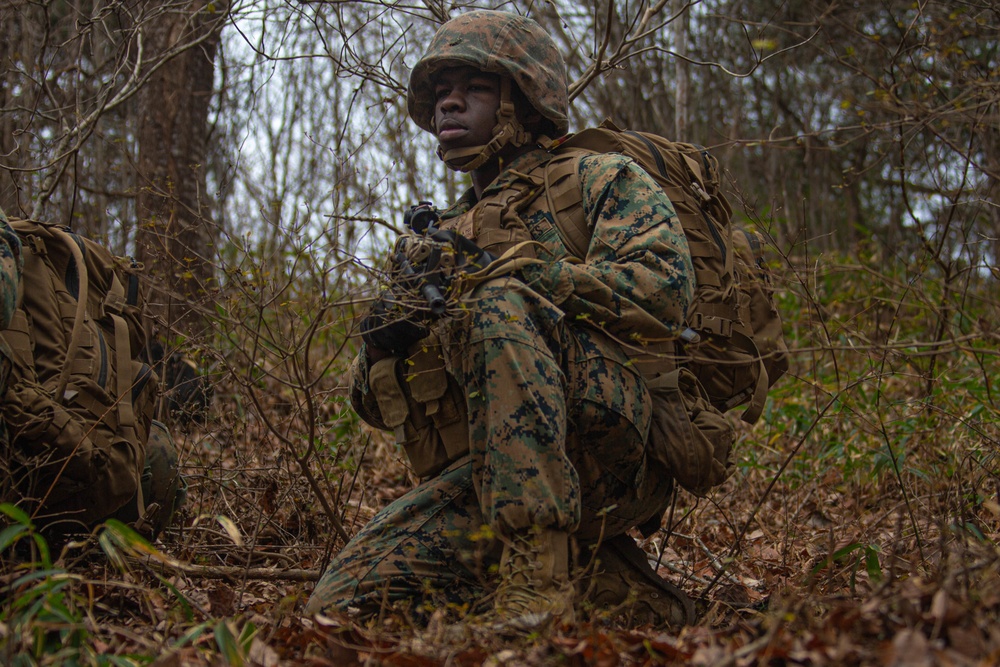 RD21 Marines patrol to contact