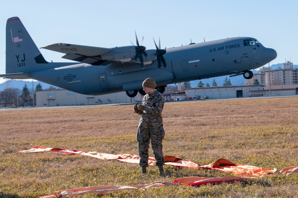 Joint jump training at Yokota