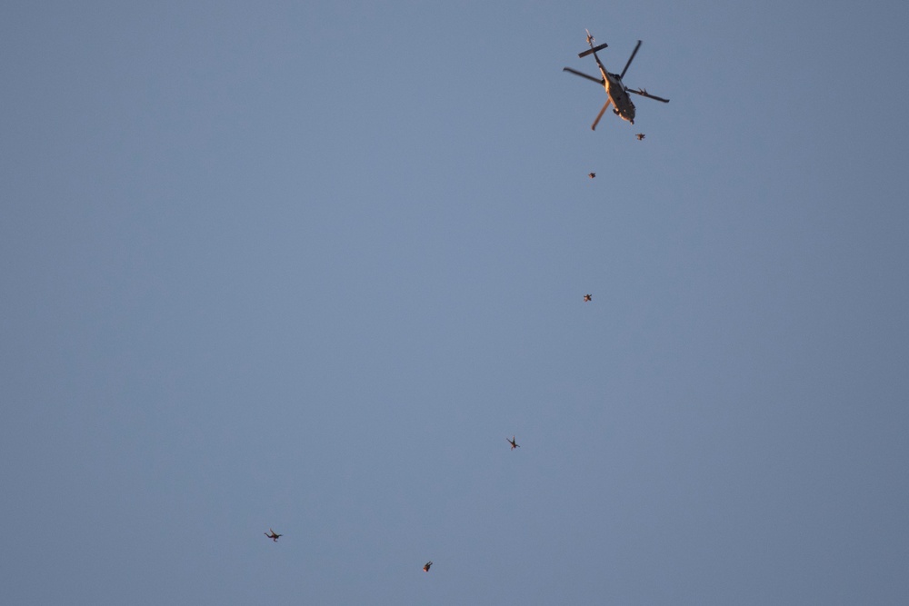 Joint jump training at Yokota