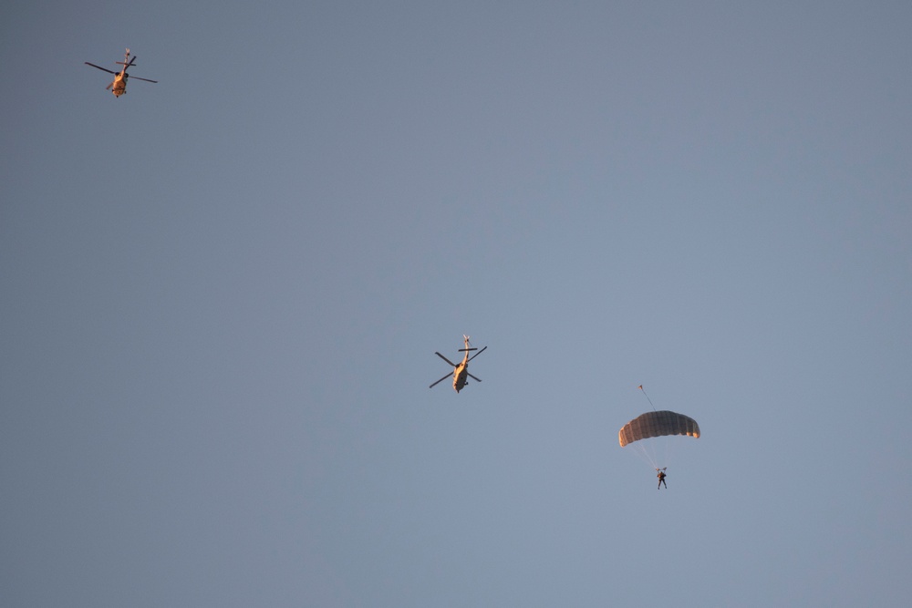 Joint jump training at Yokota