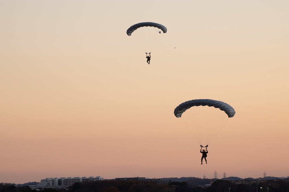 Joint jump training at Yokota