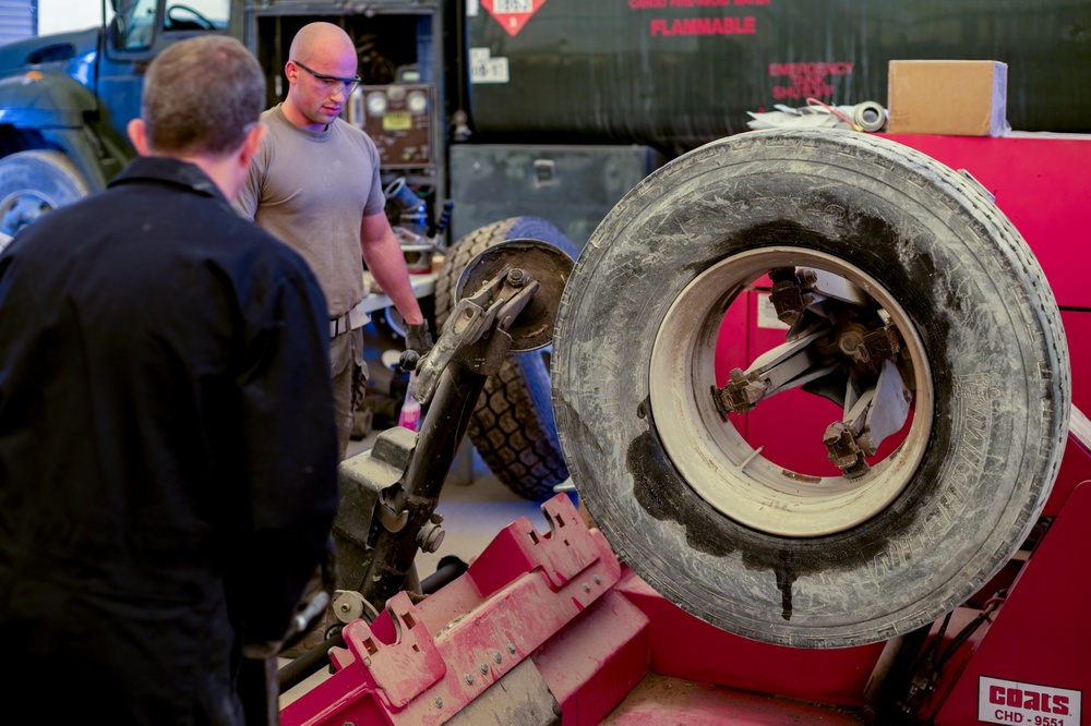 Leadership visits vehicle management