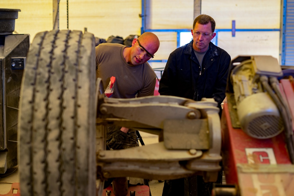 Leadership visits vehicle management