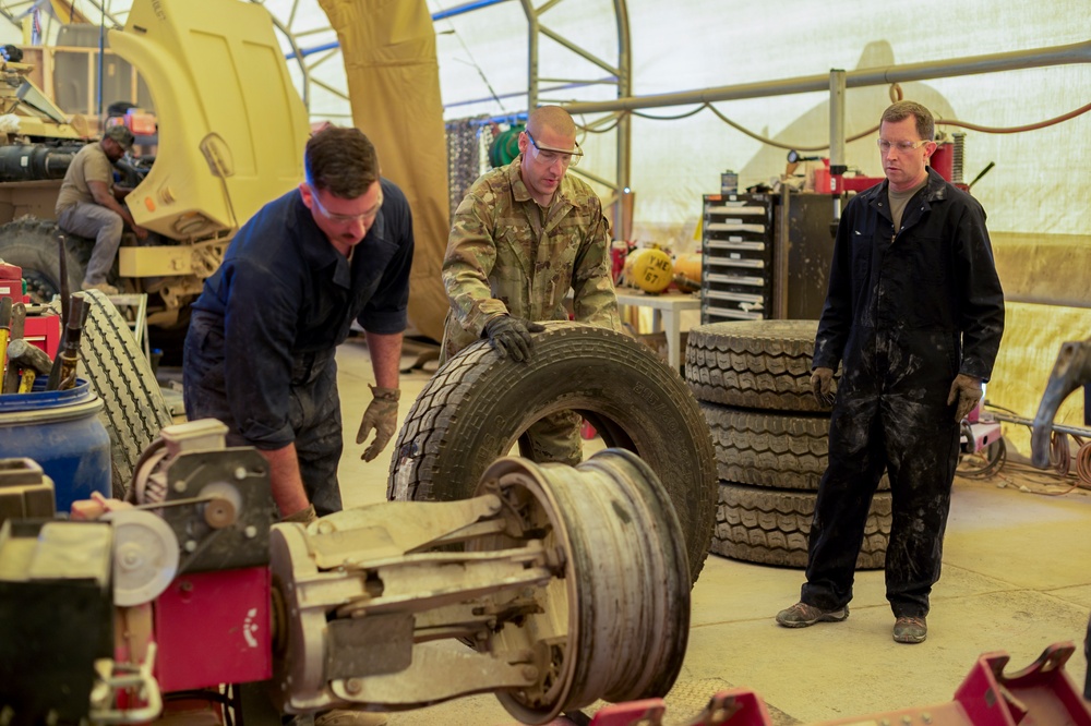 Leadership visits vehicle management