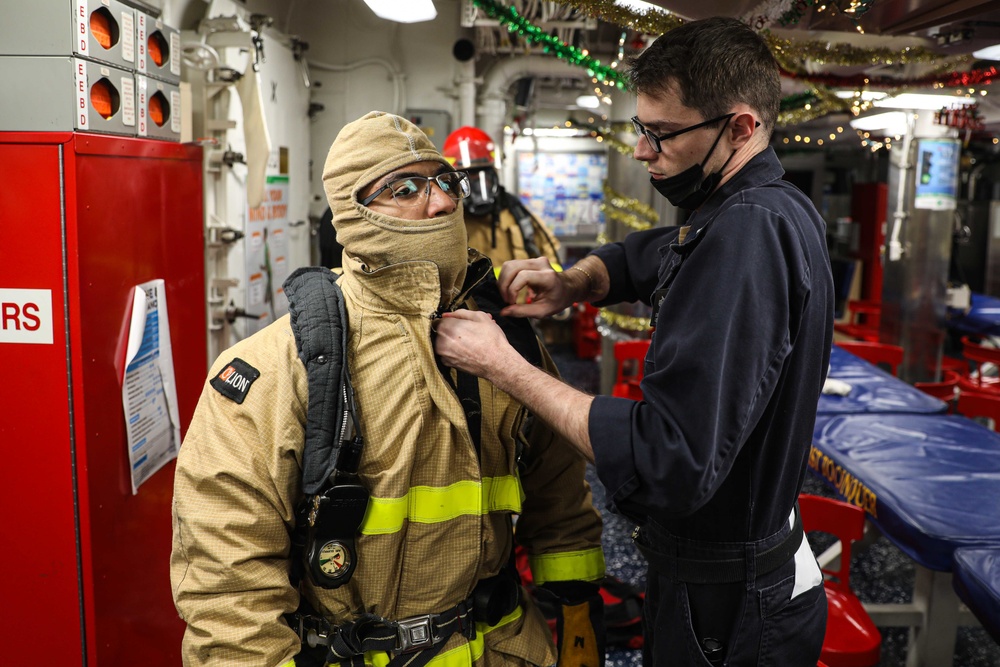 Gravely is operating as part of the Harry S. Truman Carrier Strike Group  in the Atlantic Ocean in support of naval operations to maintain maritime stability and security.