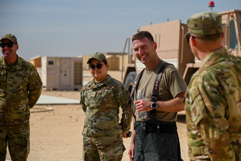 378th AEW commander integrates with PSAB fire