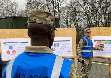 405th AFSB command team conducts maintenance terrain walk at Dülmen APS-2 site