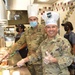 Wing leaders serve lunch to Airmen
