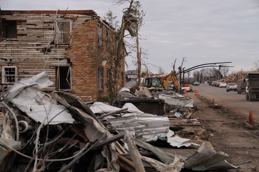 Kentucky locals sift through the destruction left by Midwest Tornado