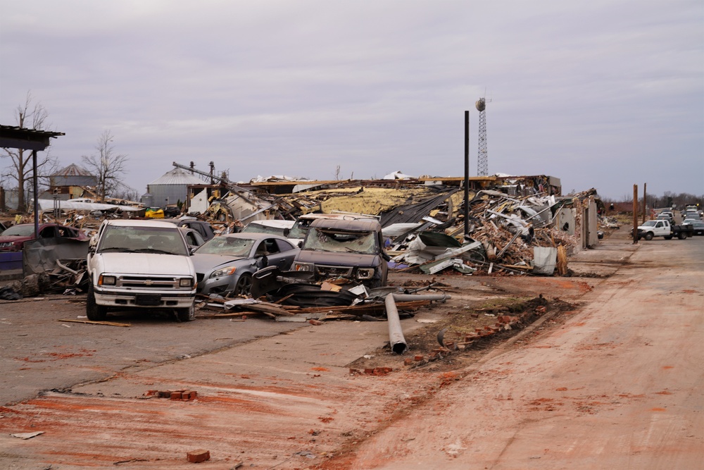 Kentucky locals sift through the destruction left by Midwest Tornado