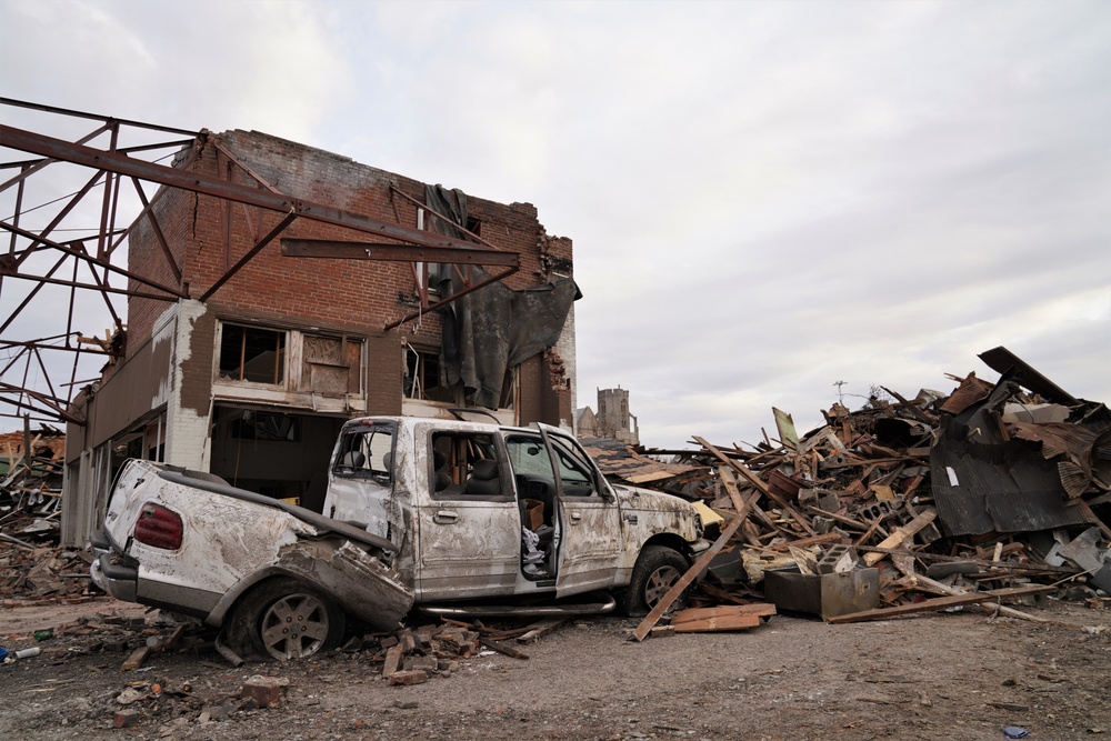 Kentucky locals sift through the destruction left by Midwest Tornado