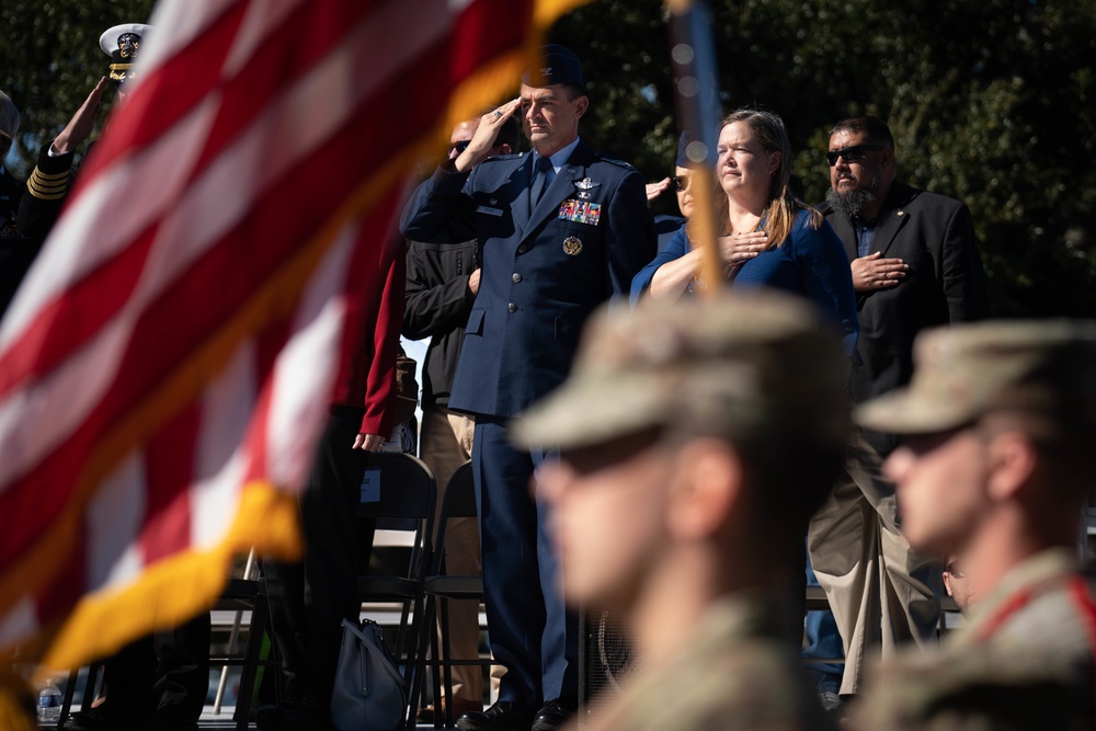 403rd Wing leaders participate in Veterans Day Parade