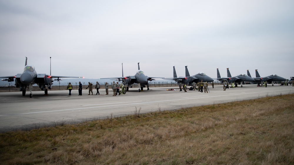 336th Fighter Squadron arrive in Romania for NATO eAP