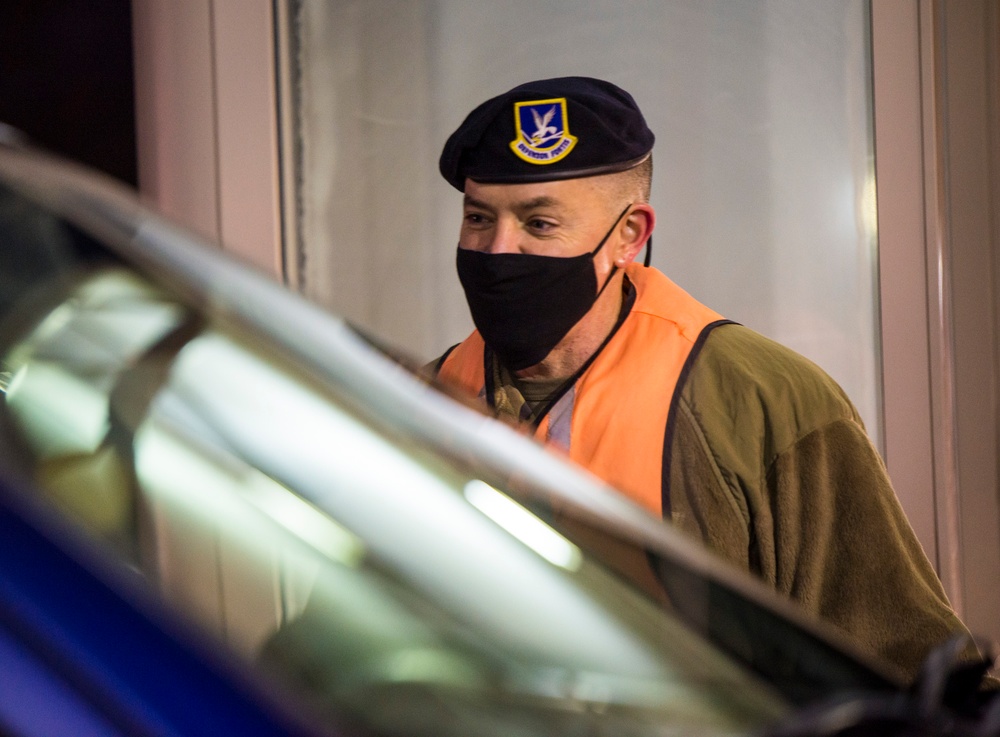 Leadership Checks IDs at Gate