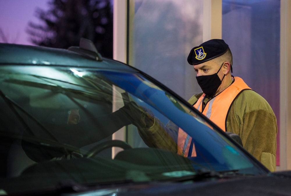 Leadership Checks IDs at Gate