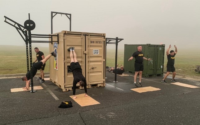 Soldiers Conducting Physical Training
