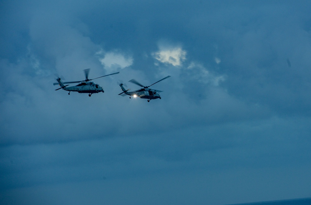 The Harry S. Truman Carrier Strike Group is on a scheduled deployment in the U.S. Sixth Fleet area of operations in support of naval operations to maintain maritime stability and security.