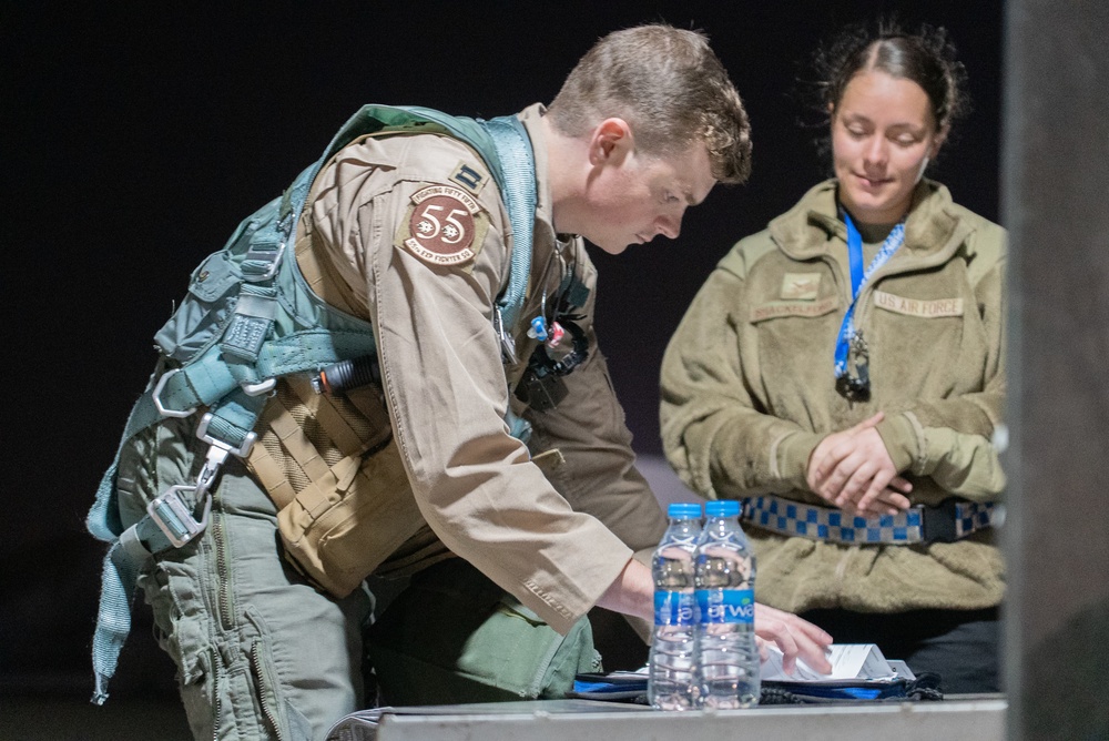 55th Fighter Squadron Conducts Combat Sortie