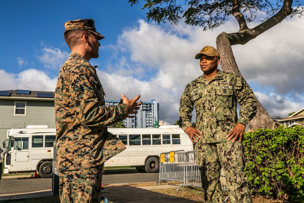 Marines with CLR-3 respond in support of Joint Base Pearl Harbor-Hickam residents