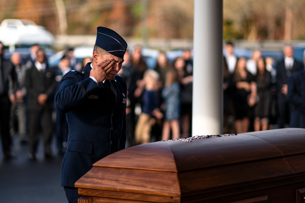 Family, friends hold funeral for 822 BDS Airman