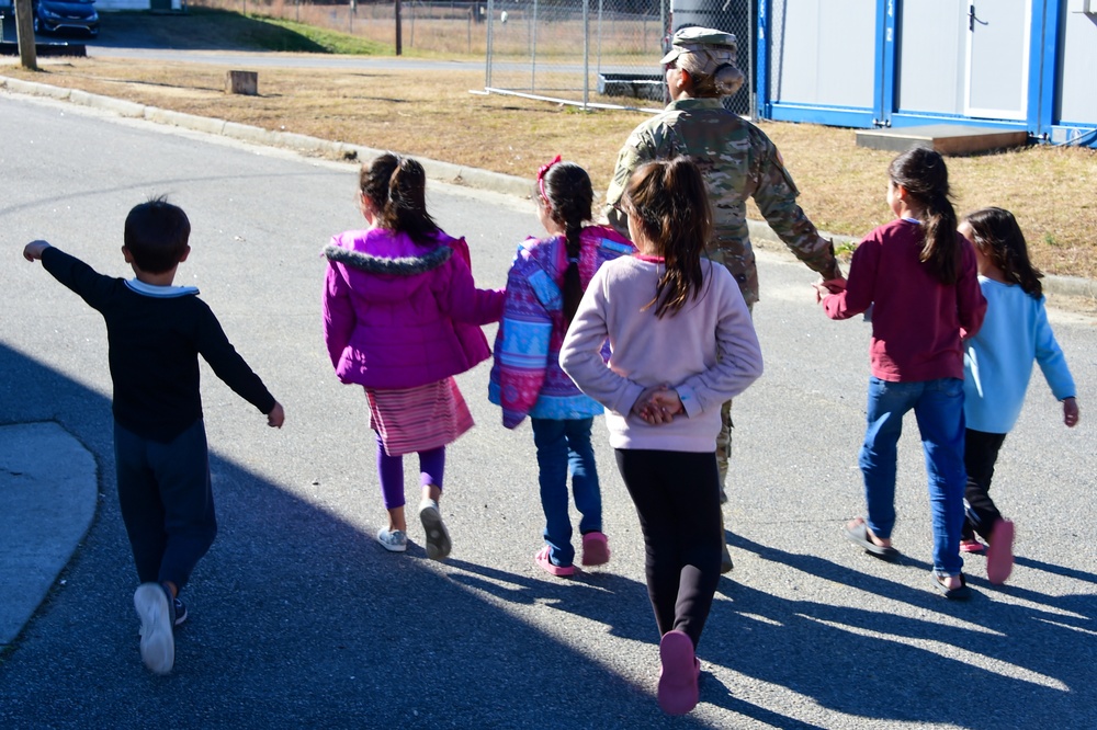 Army Linguist Works with Afghan Evacuees