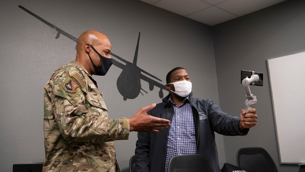 Cannon hosts AC-130J Ghostrider media flight for KAMR Local 4 News over Amarillo, Texas
