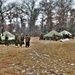 Marines practice tent building during Cold-Weather Operations Course training at Fort McCoy