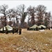 Marines practice tent building during Cold-Weather Operations Course training at Fort McCoy