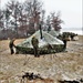 Marines practice tent building during Cold-Weather Operations Course training at Fort McCoy