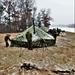 Marines practice tent building during Cold-Weather Operations Course training at Fort McCoy