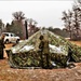 Marines practice tent building during Cold-Weather Operations Course training at Fort McCoy