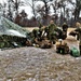 Marines practice tent building during Cold-Weather Operations Course training at Fort McCoy