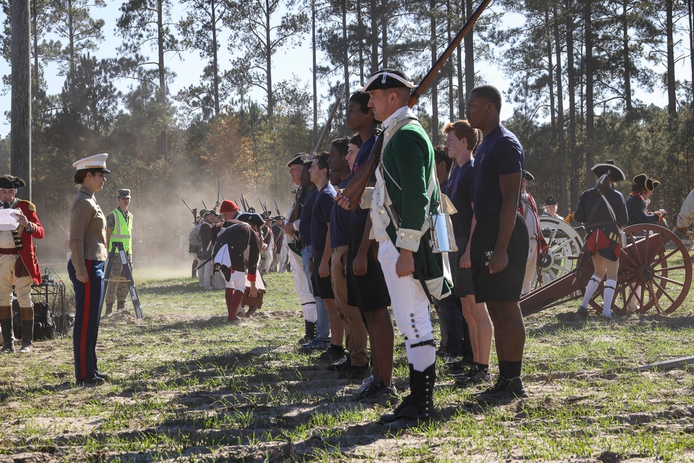 Marine Poolees Attend Revolutionary War Reenactment