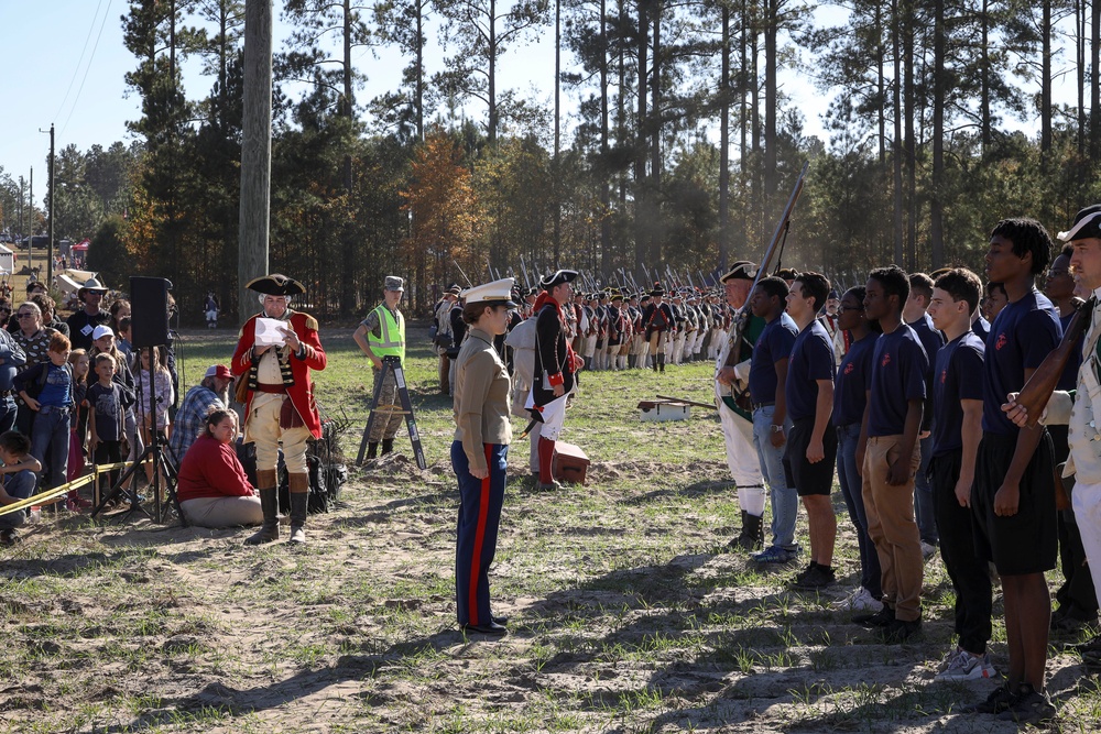 Marine Poolees Attend Revolutionary War Reenactment