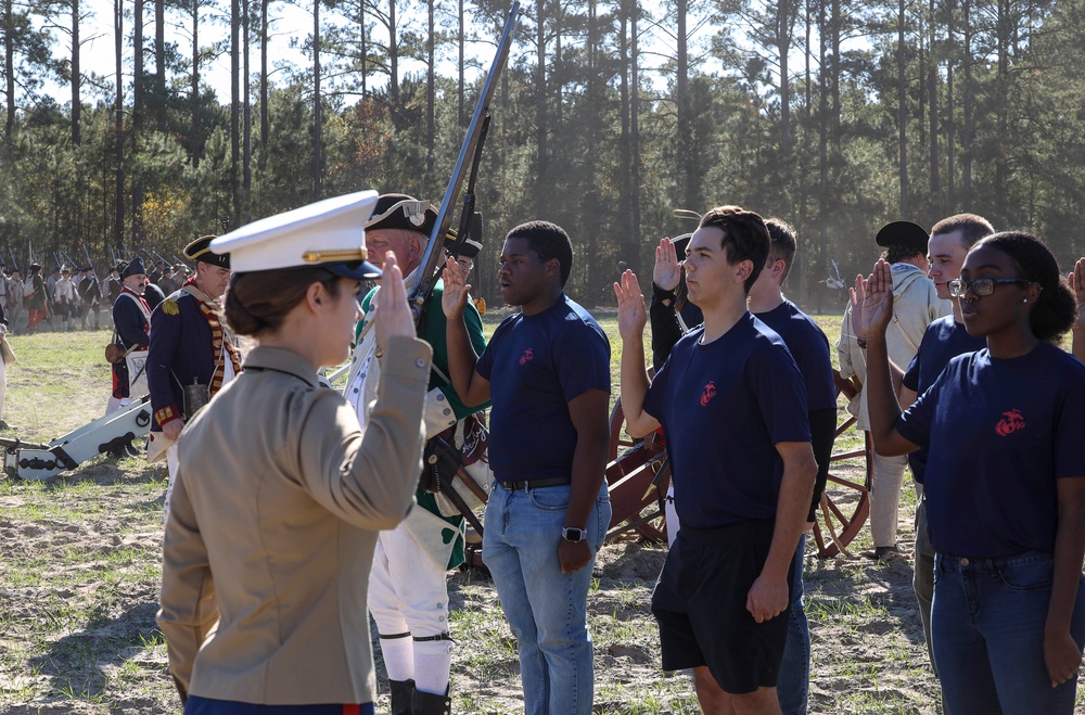 Marine Poolees Attend Revolutionary War Reenactment