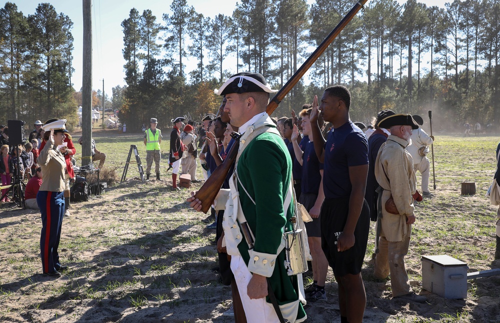 Marine Poolees Attend Revolutionary War Reenactment