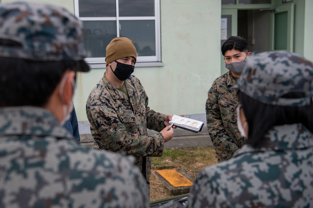 U.S. Marines Demonstrate How They Test Fuel To JASDF