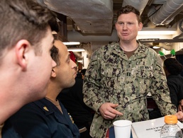 USS HIGGINS (DDG 76) welcomes aboard Chaplain Moynihan