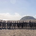 Iwo Jima PME with III MEF CG, Sgt. Maj, and CMC