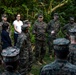 Iwo Jima PME with III MEF CG, Sgt. Maj, and CMC
