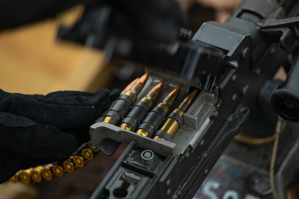 3d MLG Marines conduct M240 medium machine gun range during Resolute Dragon 21