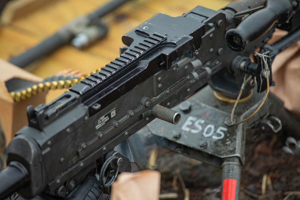 3d MLG Marines conduct M240 medium machine gun range during Resolute Dragon 21