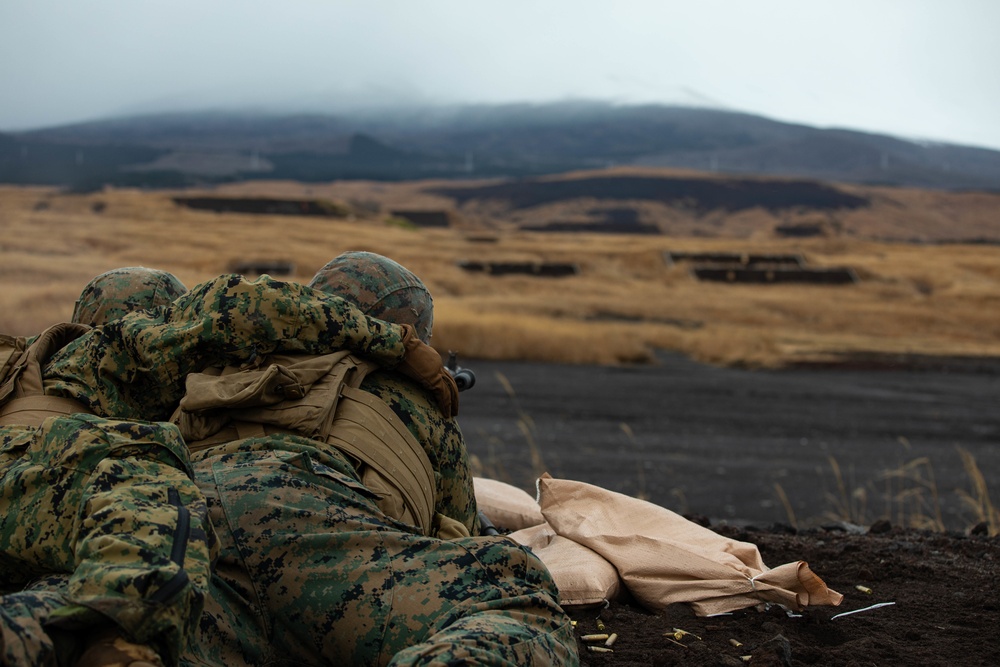 3d MLG Marines conduct M240 medium machine gun range during Resolute Dragon 21