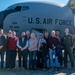 Shaw honorary commanders observe mission from above