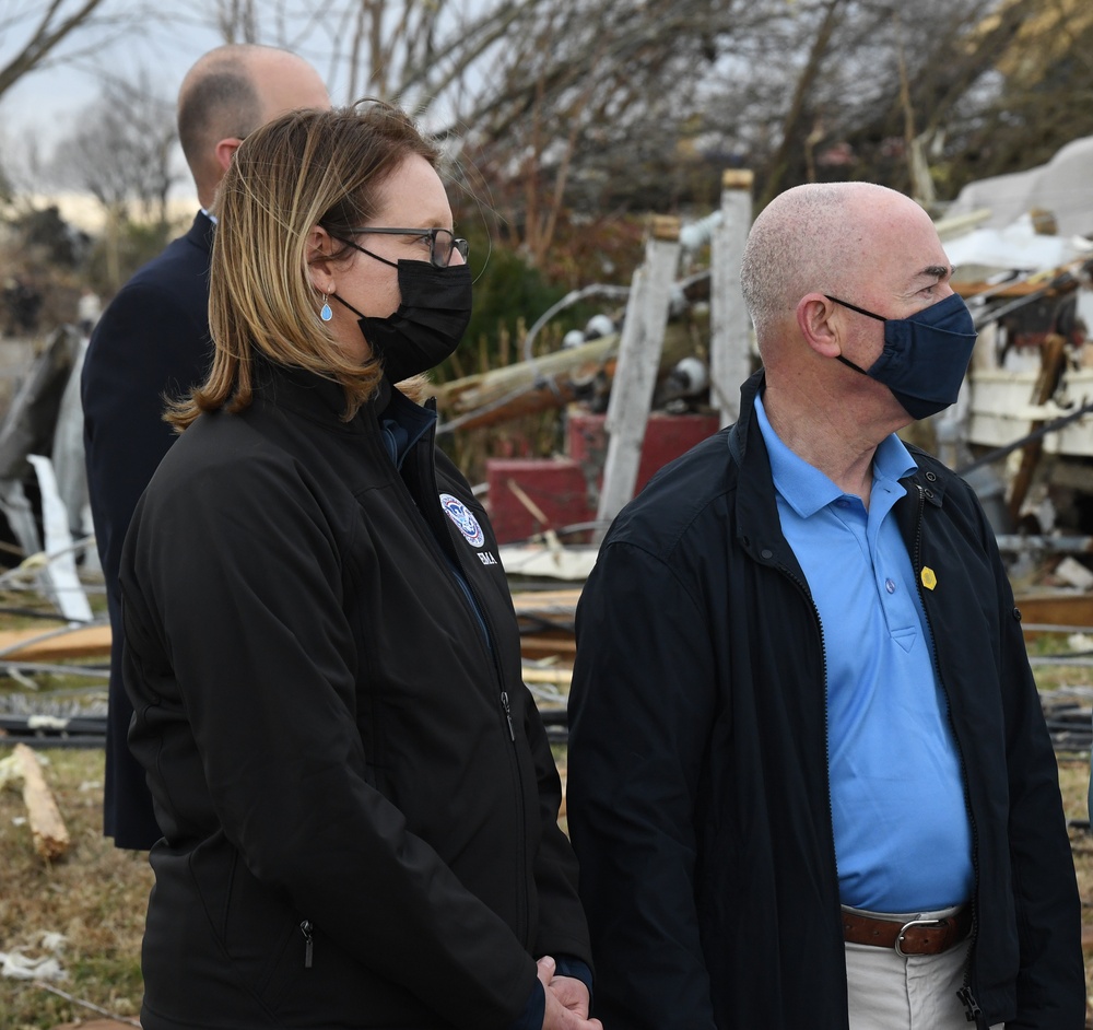 President Biden Visits Neighborhoods Impacted By Recent Tornadoes