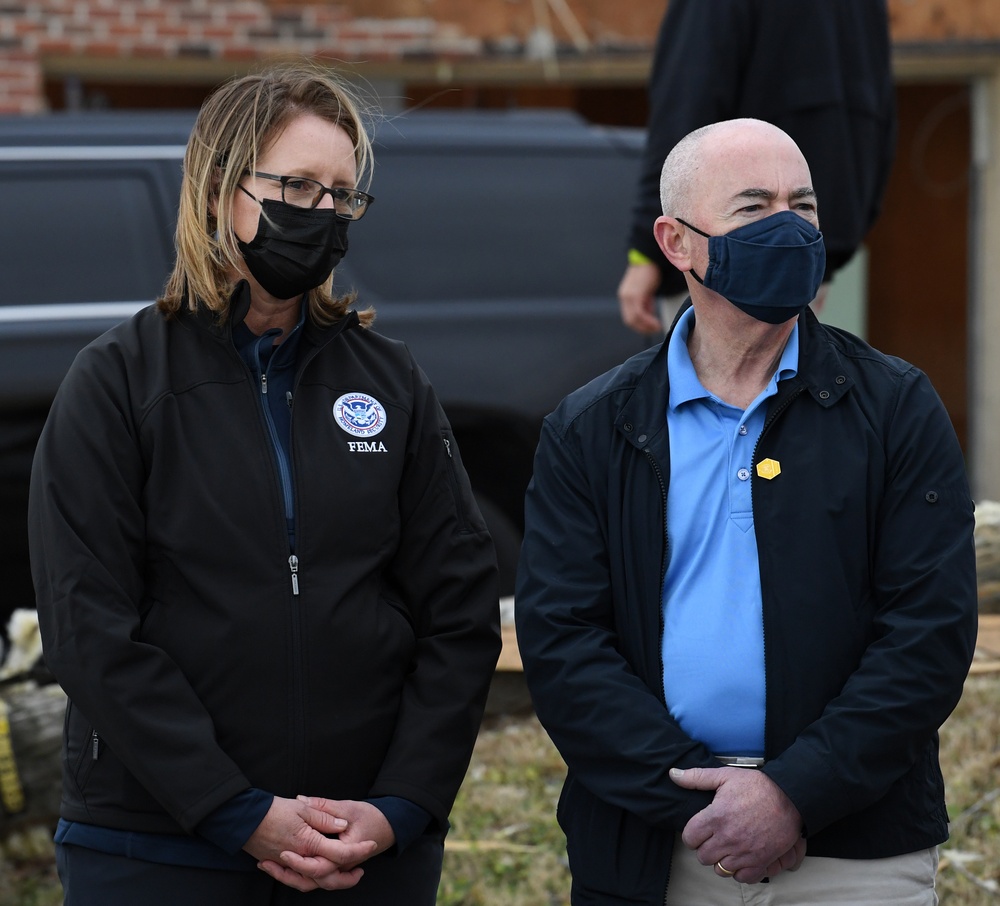 President Biden Visits Neighborhoods Impacted By Recent Tornadoes