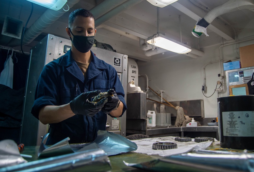 The Harry S. Truman Carrier Strike Group is on a scheduled deployment in the U.S. Sixth Fleet area of operations in support of naval operations to maintain maritime stability and security,