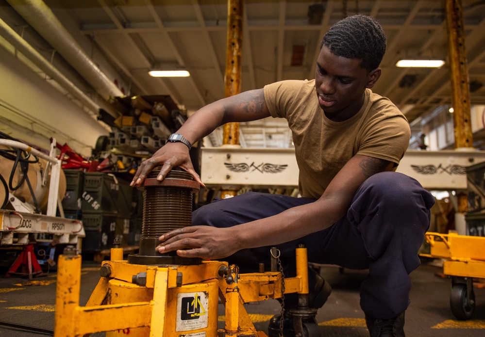 The Harry S. Truman Carrier Strike Group is on a scheduled deployment in the U.S. Sixth Fleet area of operations in support of naval operations to maintain maritime stability and security,